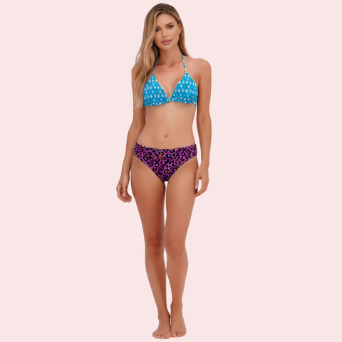 Wild Orchid Leopard Bikini Bottom Snazzyway