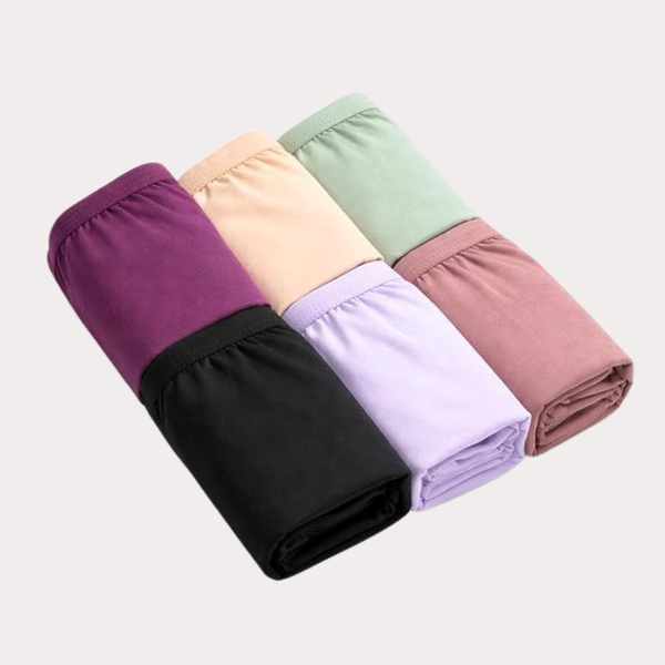 Women’s Everyday Comfort Cotton Panty – Pack of 6 Snazzyway