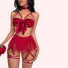 Seductive Hollow-Out Lingerie Set for Honeymoon snazzyway