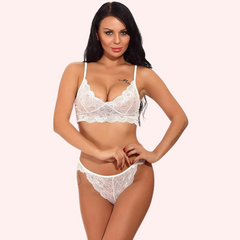 Seductive Lace Fantasy Lingerie Set snazzyway