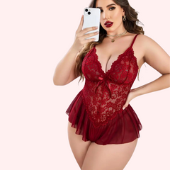 Sexy Lace Chemise Teddy for Ultimate Seduction snazzyway