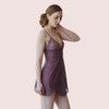 Sheer Mesh Nightgown Slip for Plus Size Women snazzyway