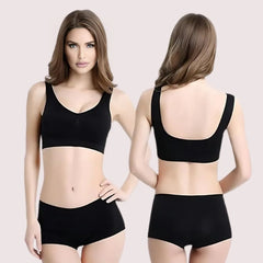 Contrast Medium Support Sports Bra Twin Pack Snazzyway