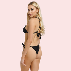 Starlight Embellished Halter Triangle Bikini Topa (Top Only) Snazzyway