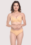 Everyday Elegance Cotton Bra Panty Set snazzyway