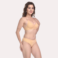 Everyday Elegance Cotton Bra Panty Set snazzyway