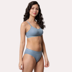 Wire-Free Women's Sports Bra Panty Set snazzyway