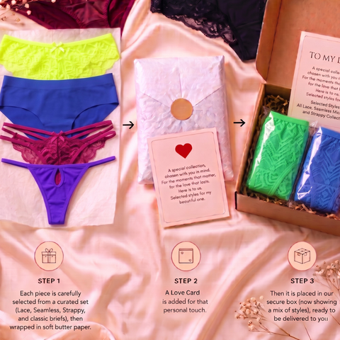 The Self-Love Collection — Luxury 6-Piece Panty Gift Box Snazzyway