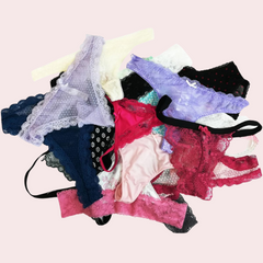 Wholesale lot of 12 imported thong panties snazzyway