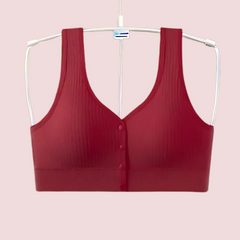 Push & Go – Front Open Sports Bra Snazzyway