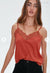 Women's Lace Trim Satin Camisole snazzyway