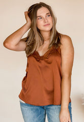 Women's Luxurious Satin Camisole Top snazzyway