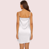 Women&#39;s Silky Tank Top Slip Dress Adjustable Straps snazzyway