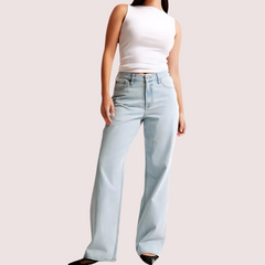 High Rise Loose Fit Denim for Curvy Women Snazzyway