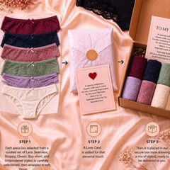 The Girls’ Night In — Luxury 6-Piece Panty Gift Box Snazzyway
