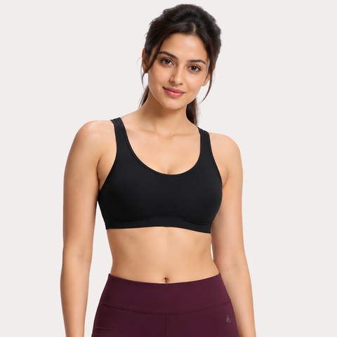 Pack of 2 Women’s Sports Bras – Sleeveless Racerback Comfort Bras Snazzyway