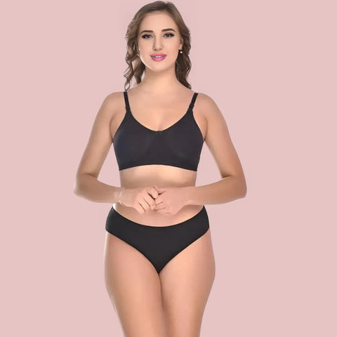 Soft Ease Cotton Comfort – Bra & Panty Set (2-Pack) Snazzyway