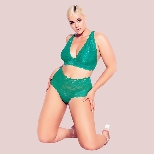 Regal Charm Plus Size Bralette Set - 2 Pack Snazzyway