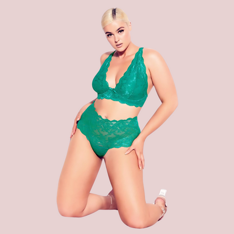 Regal Charm Plus Size Bralette Set - 2 Pack Snazzyway