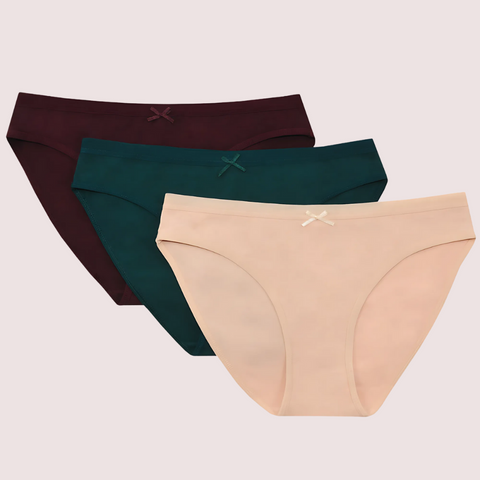 Ultra Comfort Cotton Panties 3 Piece Lot Snazzyway