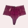 Seductive Pickled Beet Lace Thong Briefs for Her FRENCH DAINA