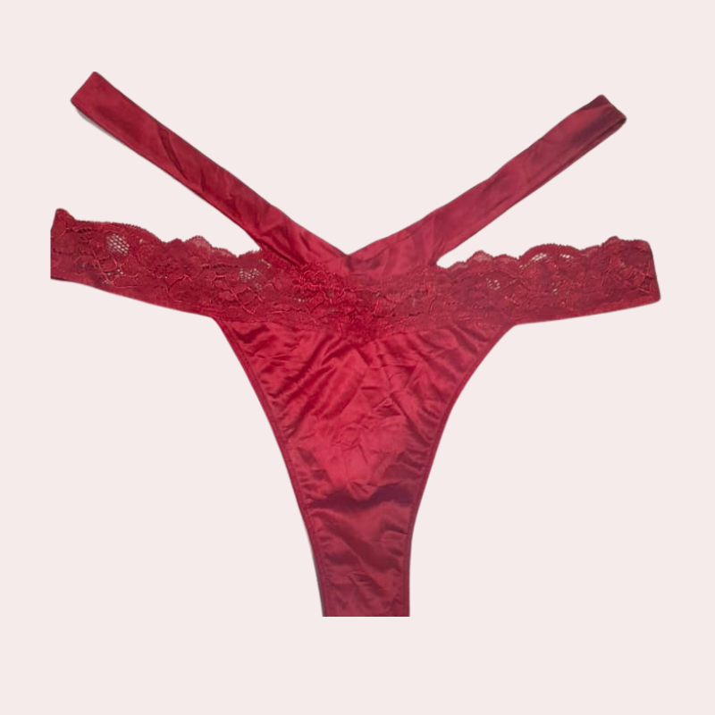 Maroon Sexy Thong for Intimate Seduction French Daina