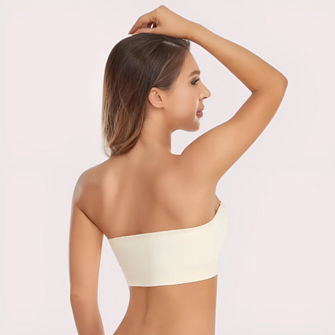Sexy White Tube Bandeau Bra Top Snazzyway