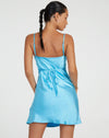 Romantic &amp; Chic Glossy silk Mini Dress snazzyway