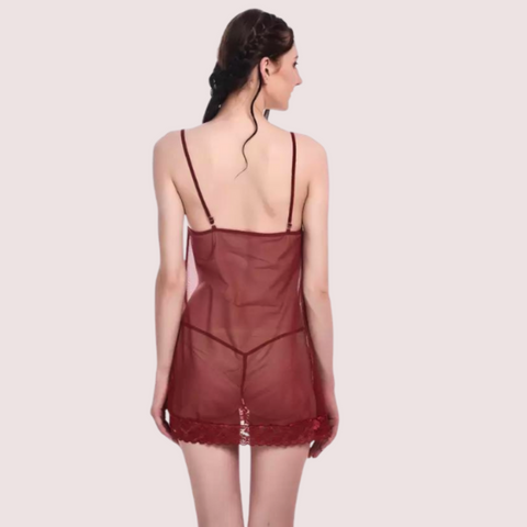 Flirty Sheer Chemise for Women Snazzyway