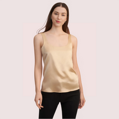 Silk Elegance Spaghetti Strap Tank Top Snazzyway