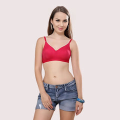 2 Pack Comfy padded non wired t shirt bra Snazzyway