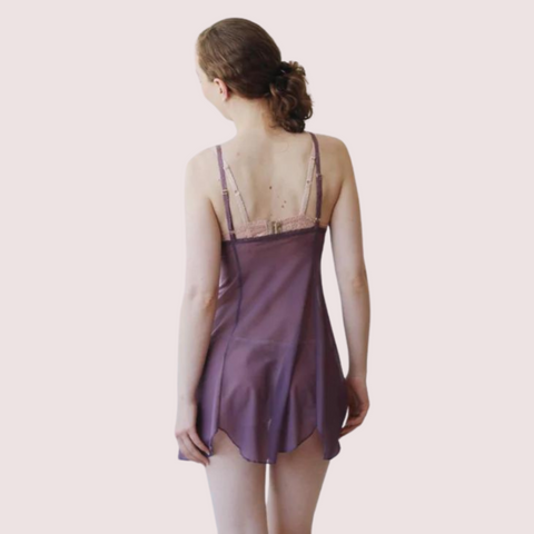 Sheer Mesh Nightgown Slip for Plus Size Women Snazzyway