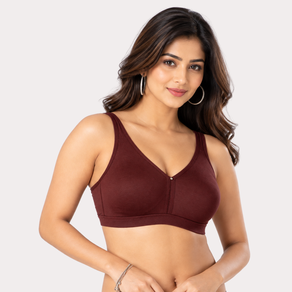 Pack of 2 Women’s Solid Everyday Comfort Bras Snazzyway