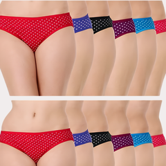 PK-18 Polka Dot Print Everyday Briefs – Assorted Snazzyway