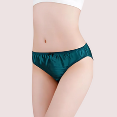 French Daina Ultra Luxury Silk Satin Lace Briefs Gift Box Snazzyway