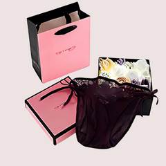 Lace Brief + String Lace Panties Gift Box Snazzyway