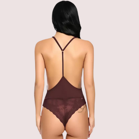Chic and Comfy Sheer Nightwear Bodysuit Snazzyway