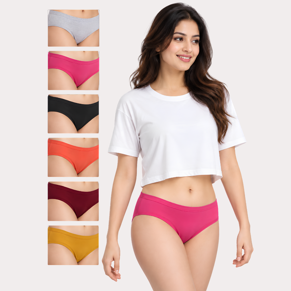 PK-18 Solid Everyday Comfort Briefs – Assorted Snazzyway