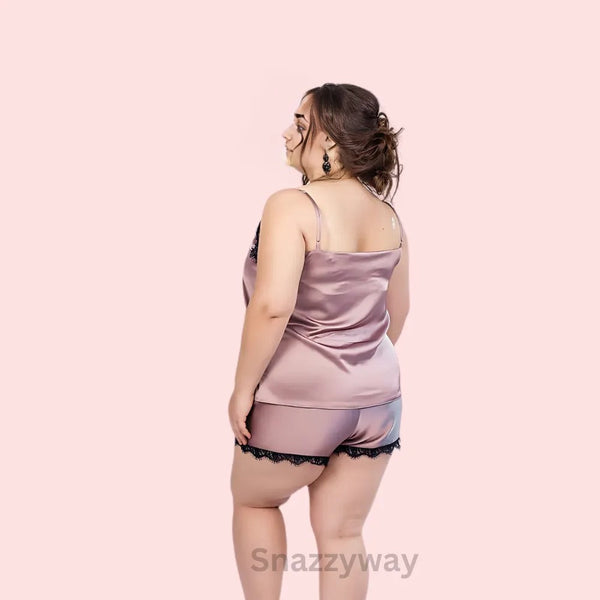 Plus size Cami And Short Set (5XL-6XL) Snazzyway