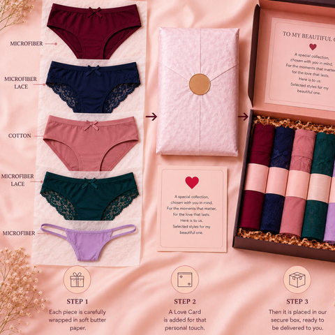 The Signature Panty Box — Luxury 5-Piece Gift Collection Snazzyway