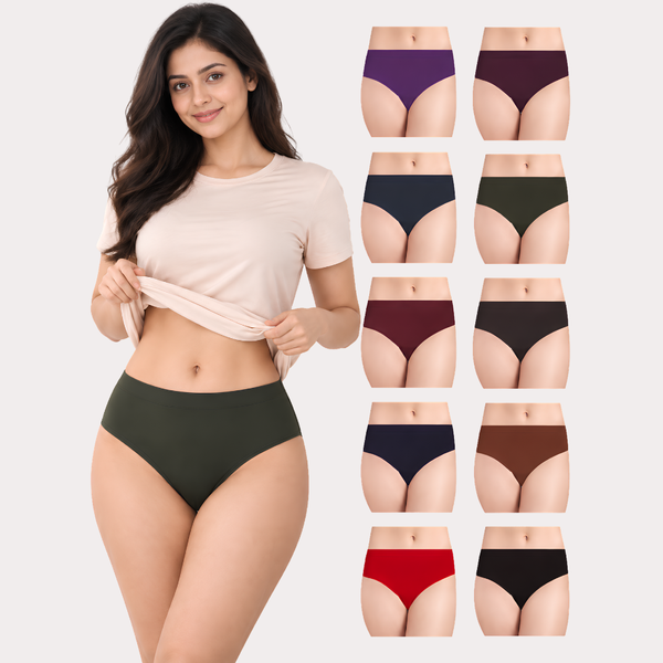 PK-6 Classic Solid Everyday Comfort Briefs – Assorted Snazzyway