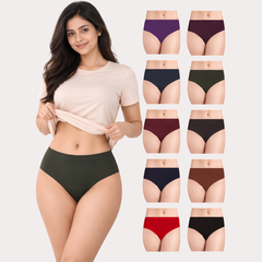 PK-6 Classic Solid Everyday Comfort Briefs – Assorted Snazzyway