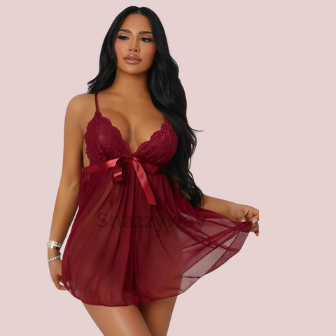 Barely Yours Babydoll Nightwear Snazzyway
