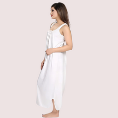 Comfortable Maxi Cotton Nighty Gown Snazzyway