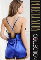 Warner's1 Set Sexy Backless Sling Lingerie Lace Slip Sleepwear snazzyway