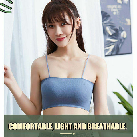 2 Pack seamless padded crop top bra FRENCH DAINA