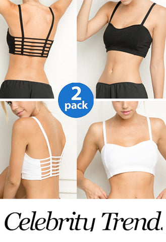 Sexy Celebrity Style Caged Sports Bra Pack-2 snazzyway