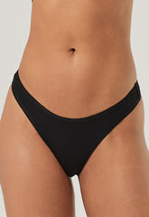 3 Pack organic cotton black thong panties FRENCH DAINA