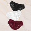 3 pack Lace Flowers hipster Panties FRENCH DAINA