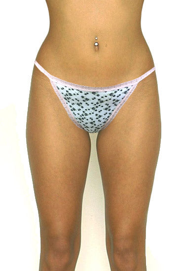 Primark Essentials Cotton Stretch Floral Print Lace Thong